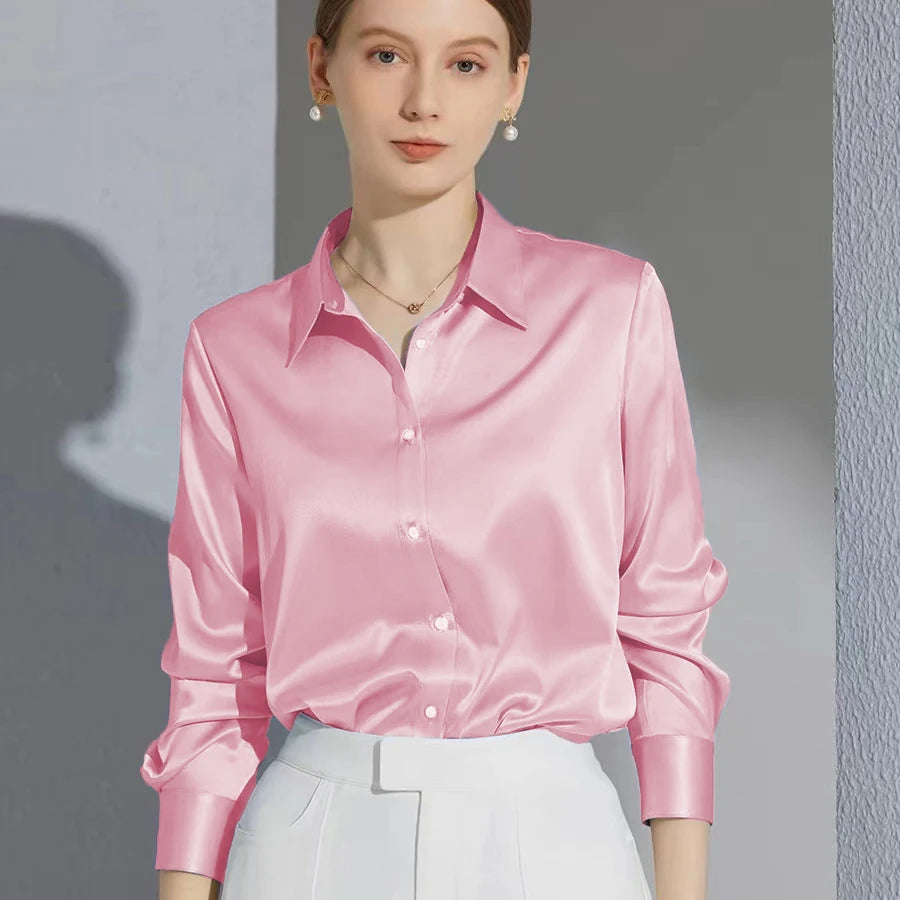Women's Collared Long Sleeve Shirt