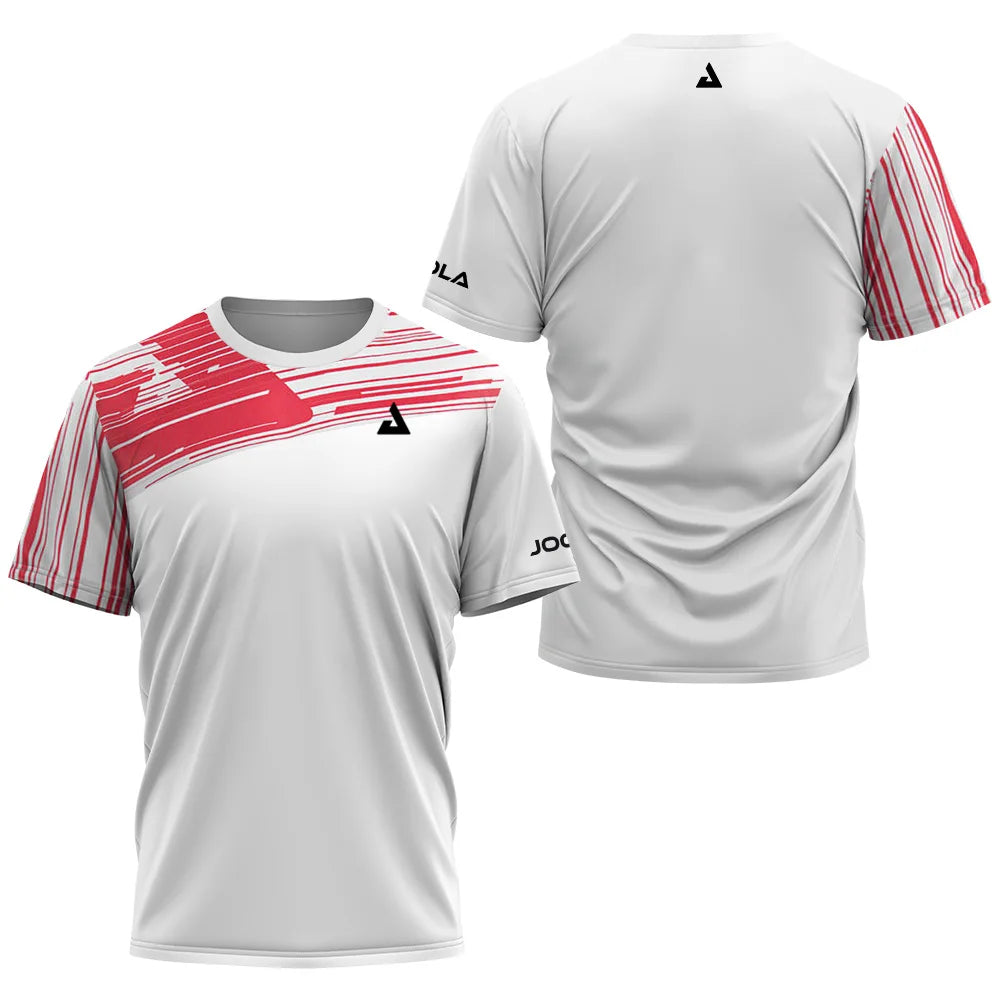 Printed Table Tennis Short Sleeve T-shirt For Sports Outfits
