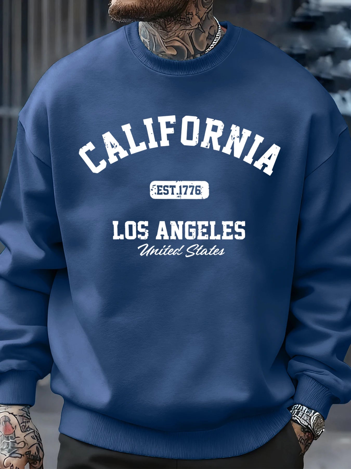 Men's California Los Angeles Fleece Crewneck Sweatshirt