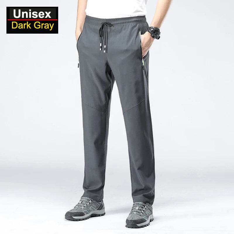 Unisex Drawstring Quick Dry Hiking Pants for Outdoor Wear