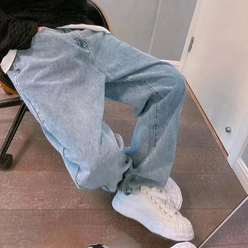 Men's Wide Leg Denim Jeans for Casual Everyday Wear