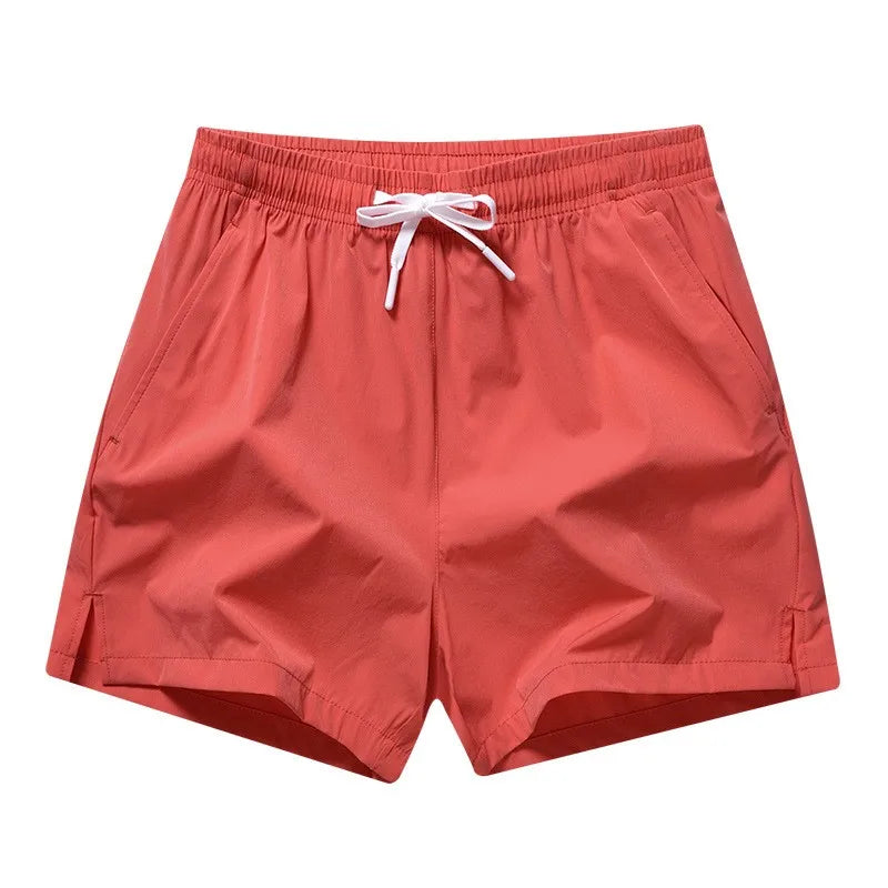 Men's Swim Shorts with Drawstring Waist and Pockets for Beach and Pool Wear