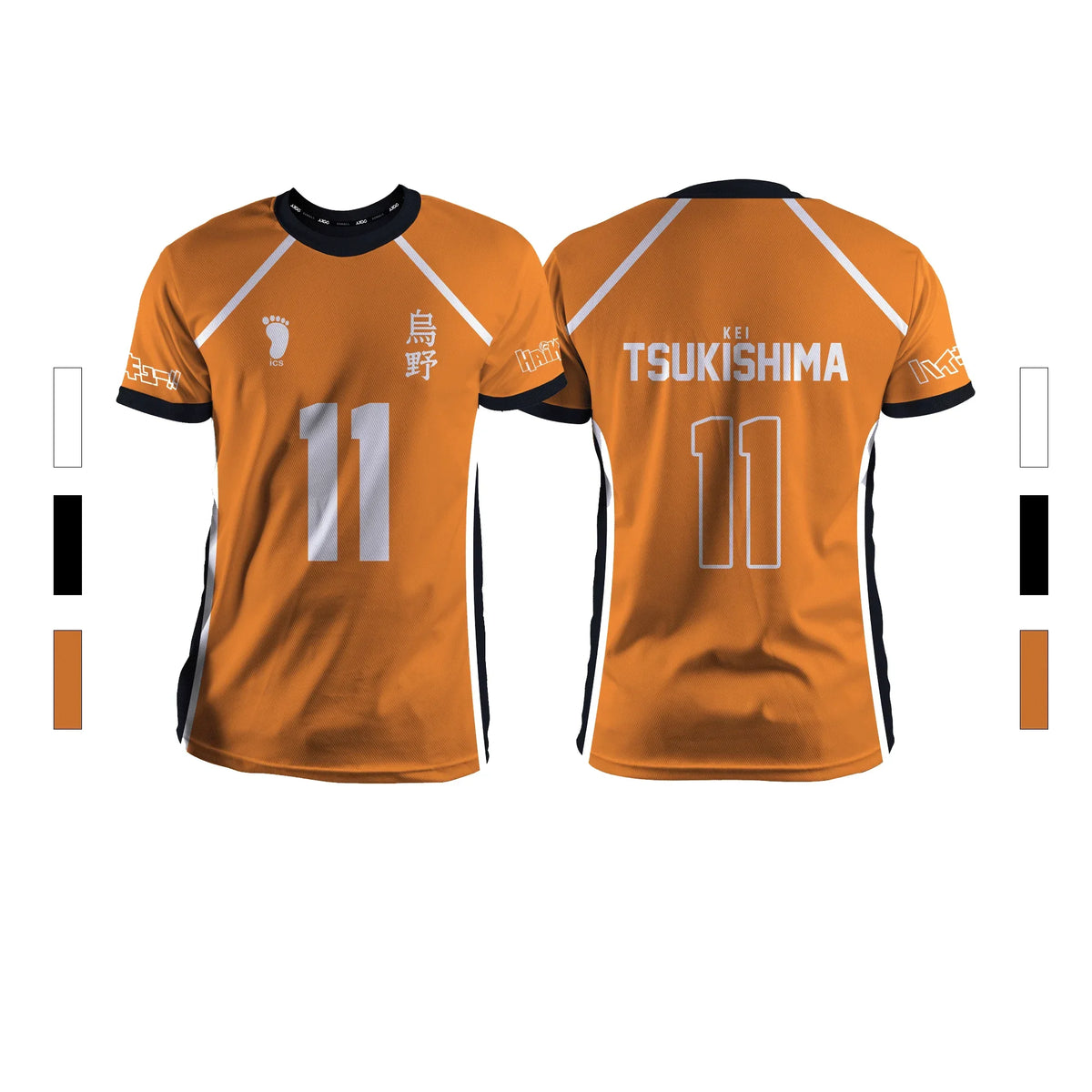 Anime Number Volleyball Short Sleeve T-shirt For Sports Outfits