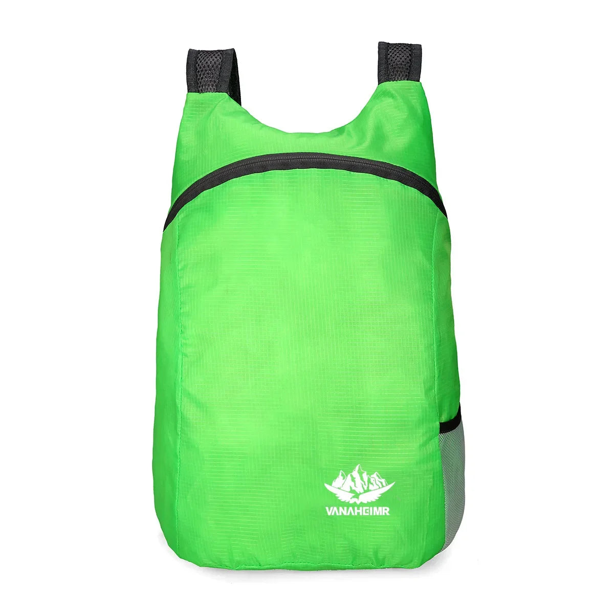 Foldable Backpack with Front Pocket and Side Bottle Pockets