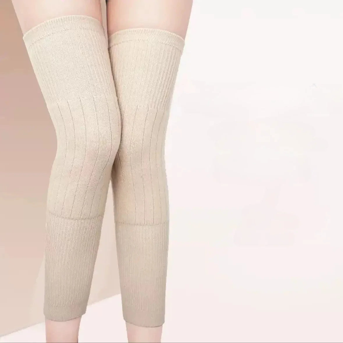 Solid Ribbed Calf Leg Warmers with Open Ends