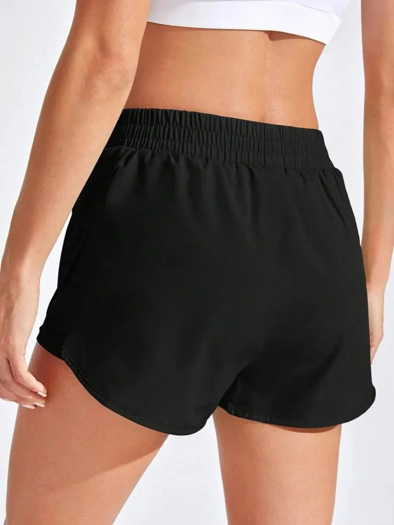 Women's Curved-Hem Workout Shorts