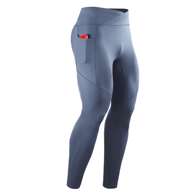 Men's Pocket Training Leggings for Gym and Running