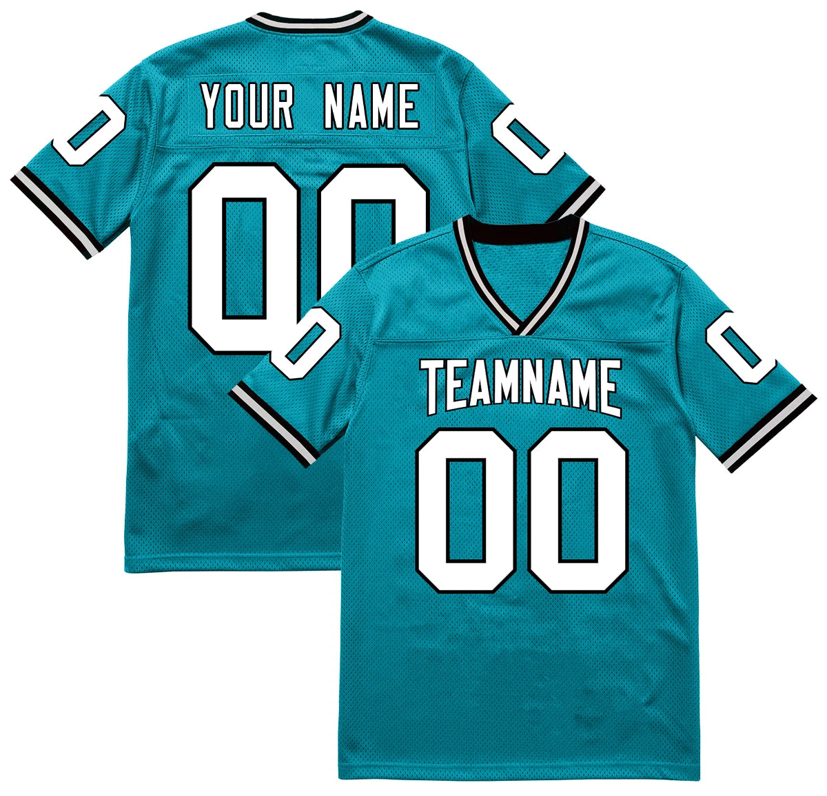 American Football Graphic Short Sleeve Crew Neck Sports T Shirt