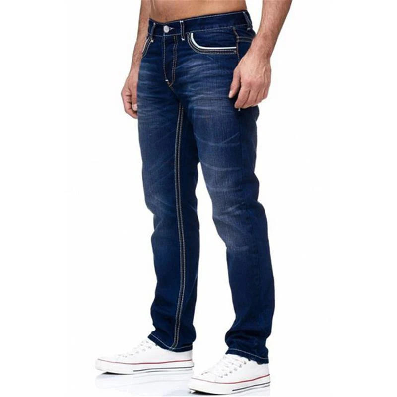 Men's Straight Leg Denim Jeans for Casual Everyday Wear
