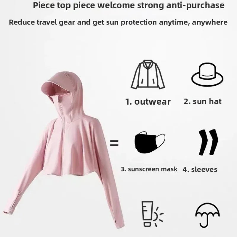 Cropped Zip Hooded Jacket for Layering over Outfits