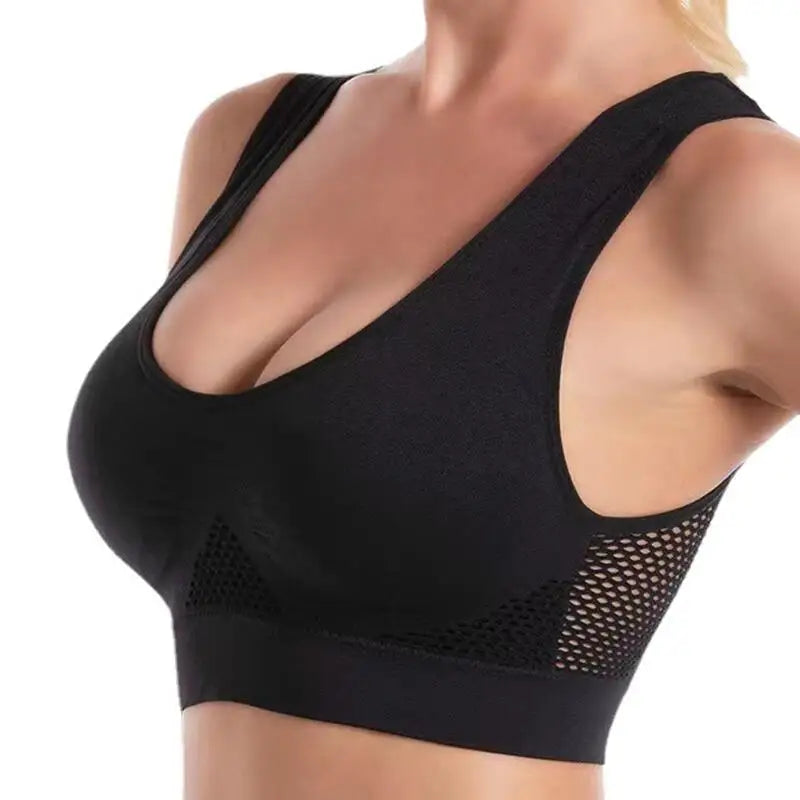 Women's Wide Strap Scoop Neck Sports Bra