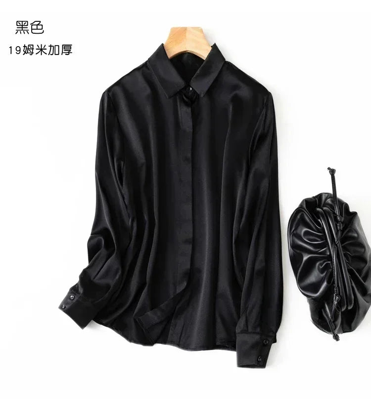 Women's Collared Long Sleeve Shirt