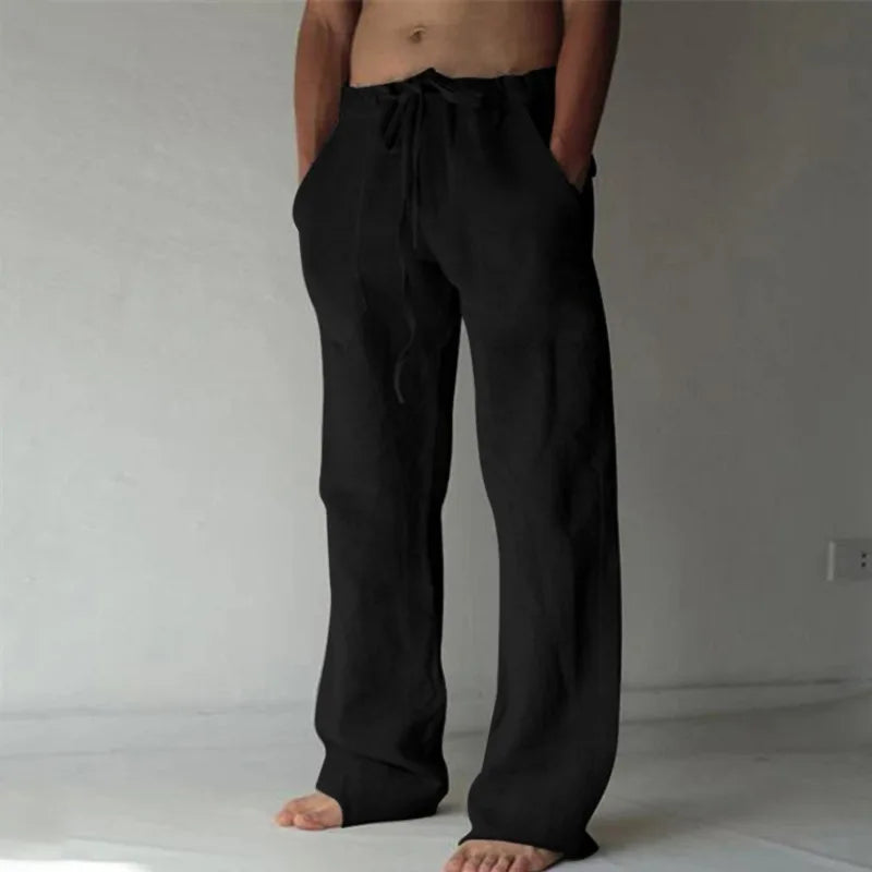Men's Drawstring Waist Casual Pants For Everyday Wear