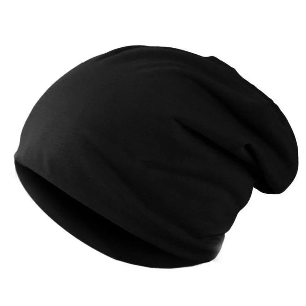 Solid Slouchy Pull On Beanie with Draped Crown