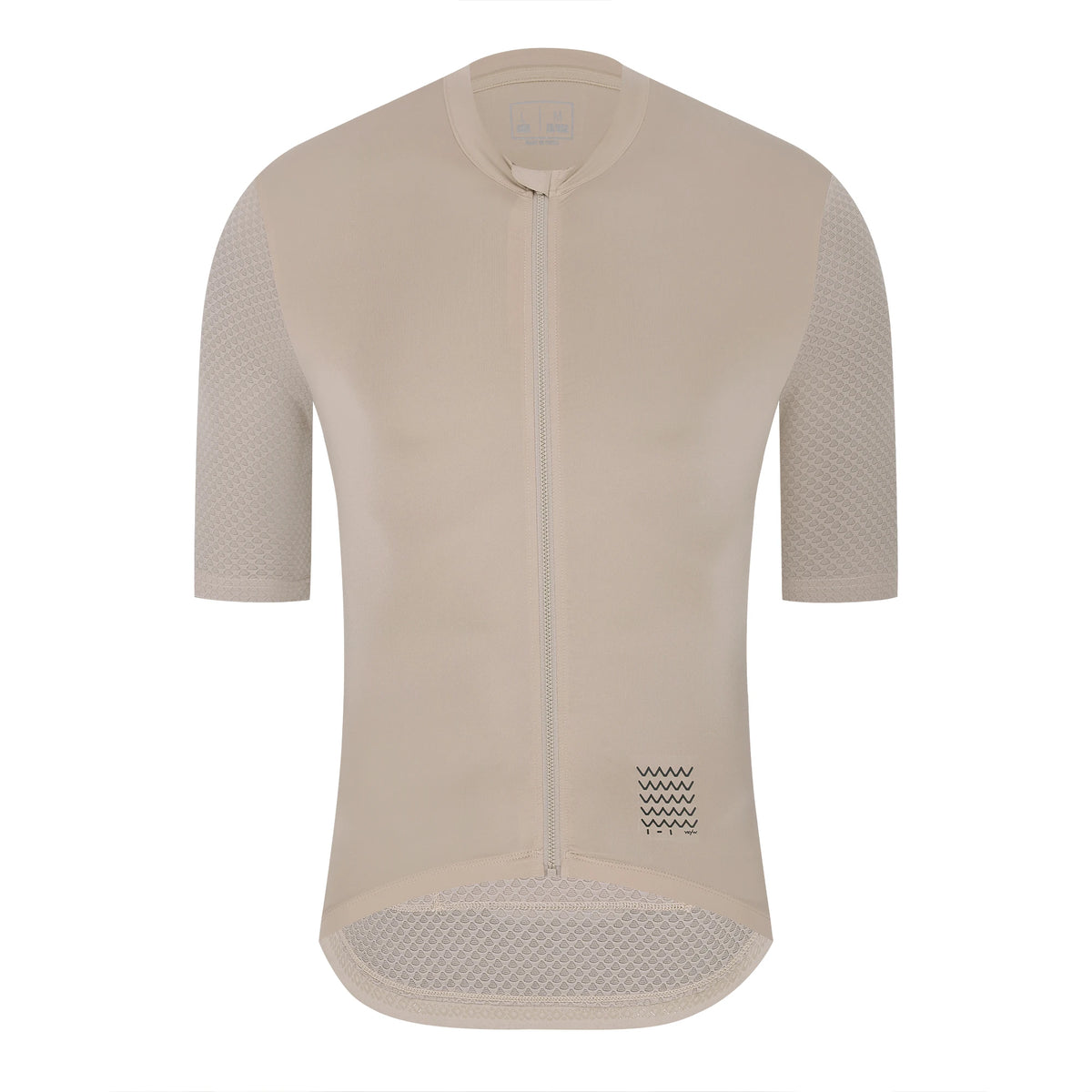 Men's Short Sleeve Full-Zip Cycling Jersey with Rear Storage Pockets