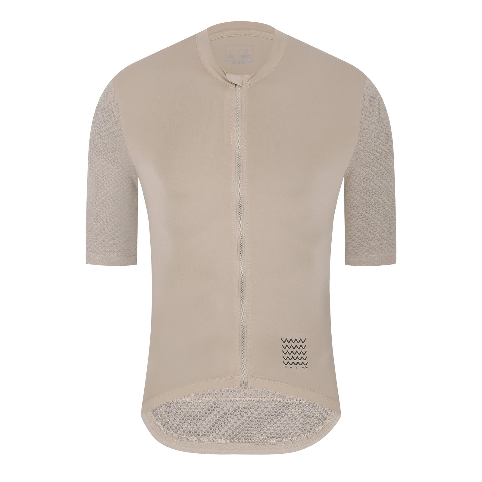 Men's Short Sleeve Full-Zip Cycling Jersey with Rear Storage Pockets