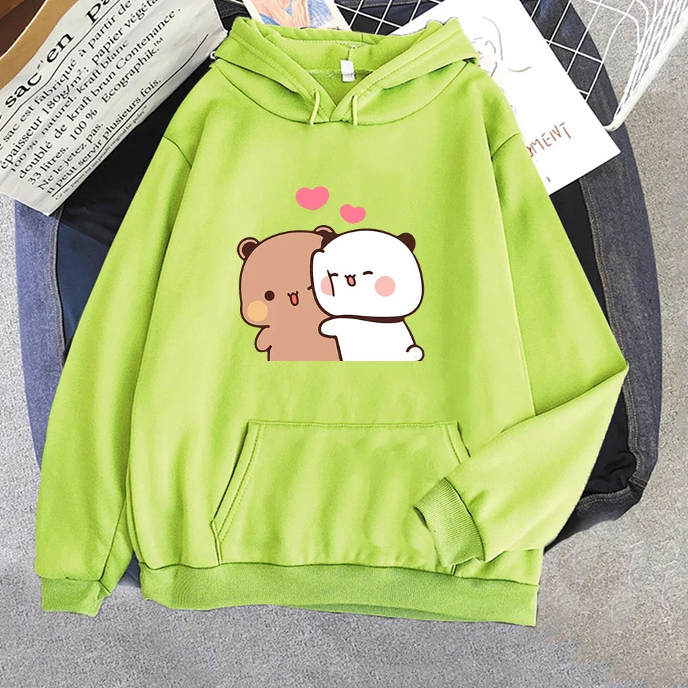 Cartoon Graphic Long Sleeve Pullover Casual Hoodie for Layering