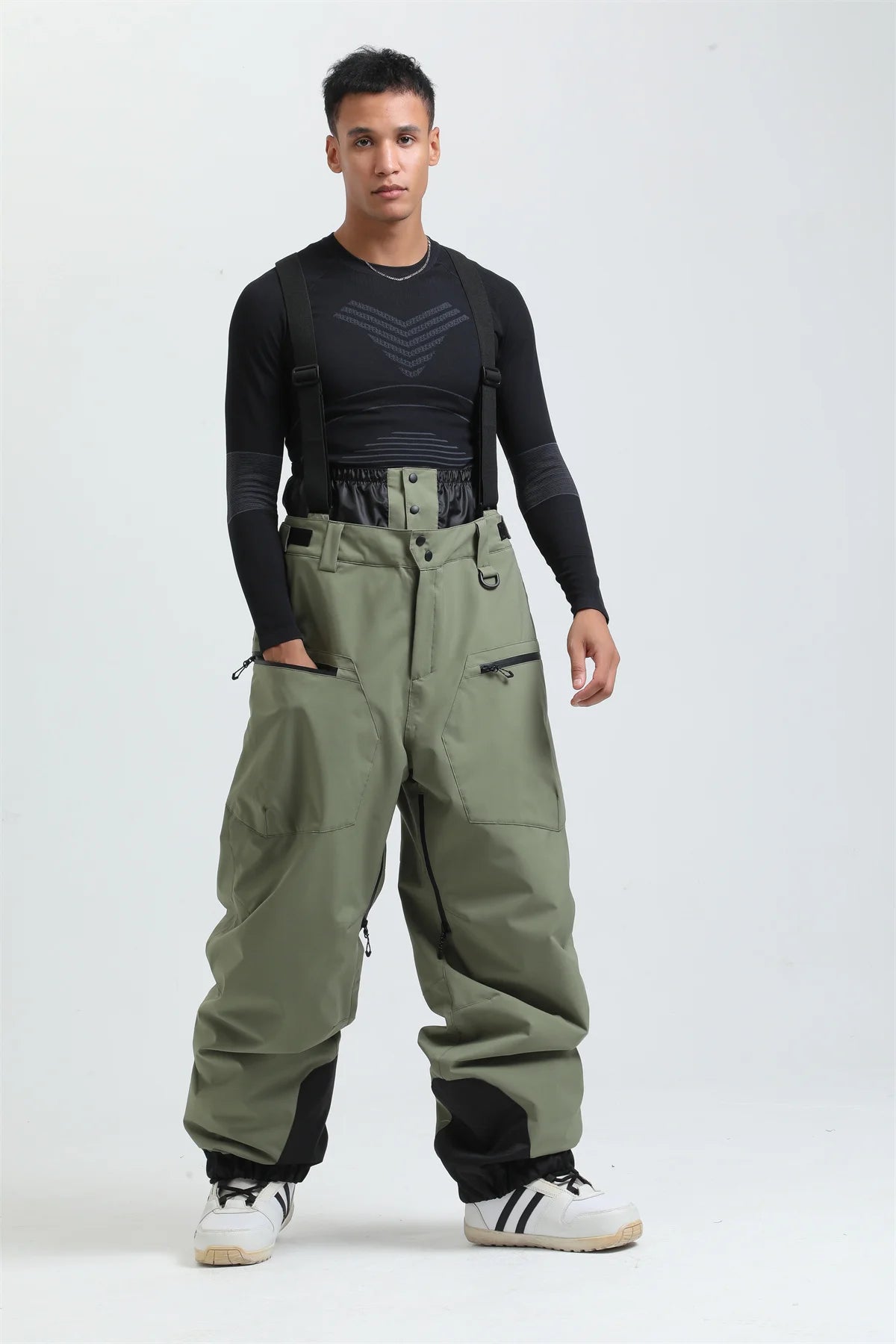 Full Length Suspender Ski and Snowboard Winter Bib Pants