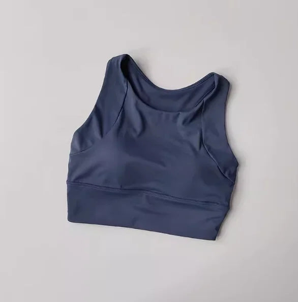 Women's High Neck Racerback Sports Bra