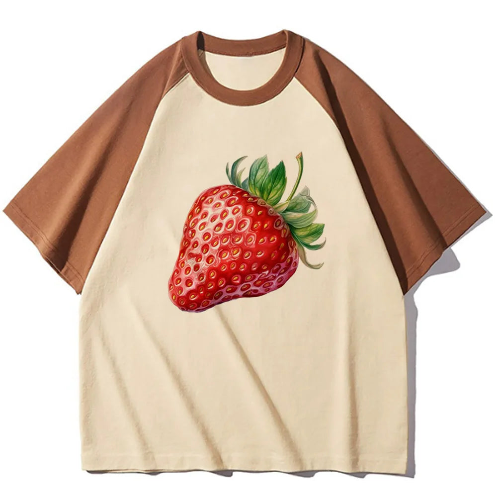 Strawberry Graphic Raglan Short-Sleeve T-Shirt