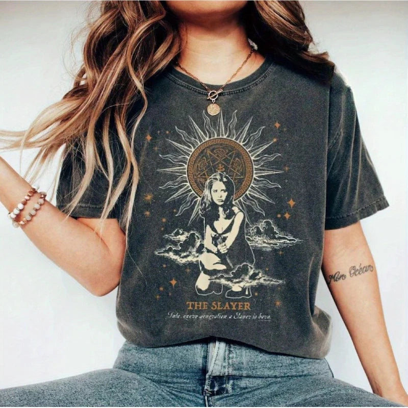 Buffy Vampire Slayer Graphic Cotton T-Shirt
