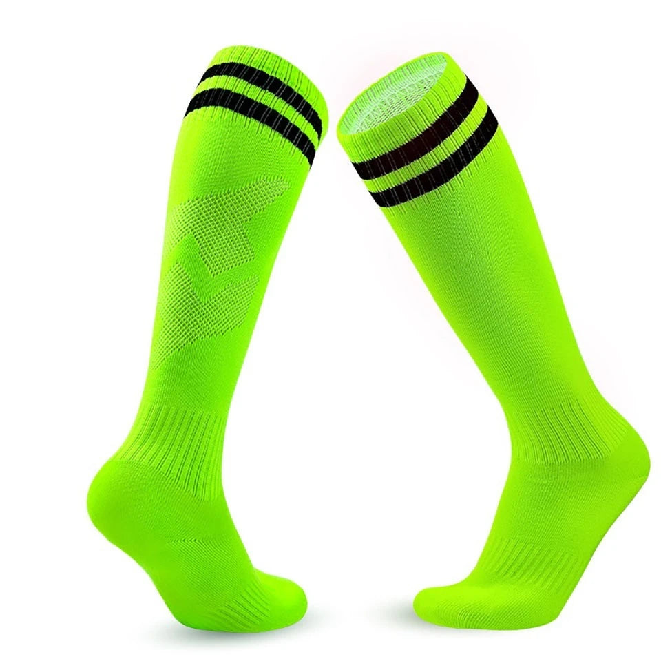 Striped Cuff Football Socks with Adult and Child Size Options