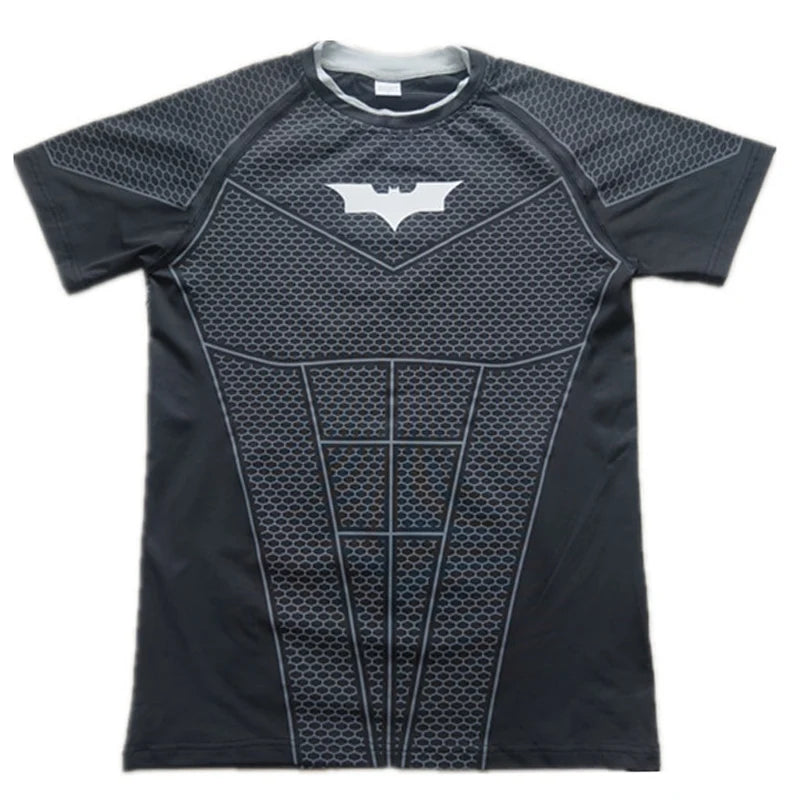 Fitted Crew Neck Short Sleeve Compression T Shirt