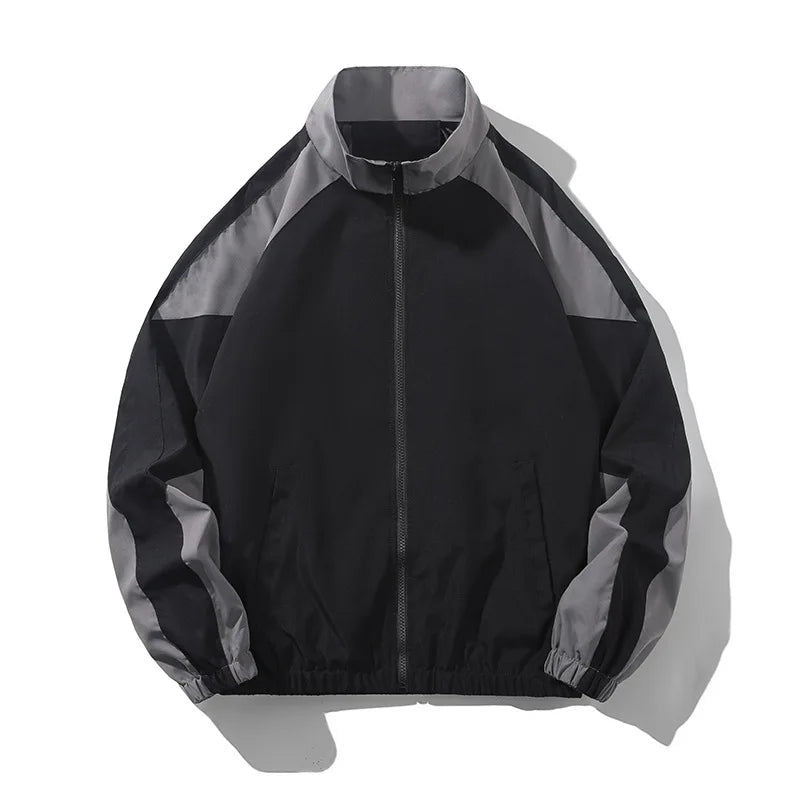 Color Block Long Sleeve Casual Streetwear Racing Style Jacket