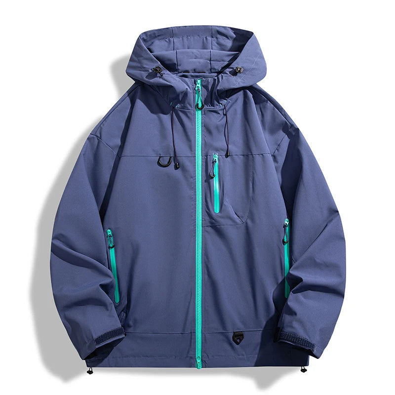 Hooded Single Layer Outdoor Windbreaker