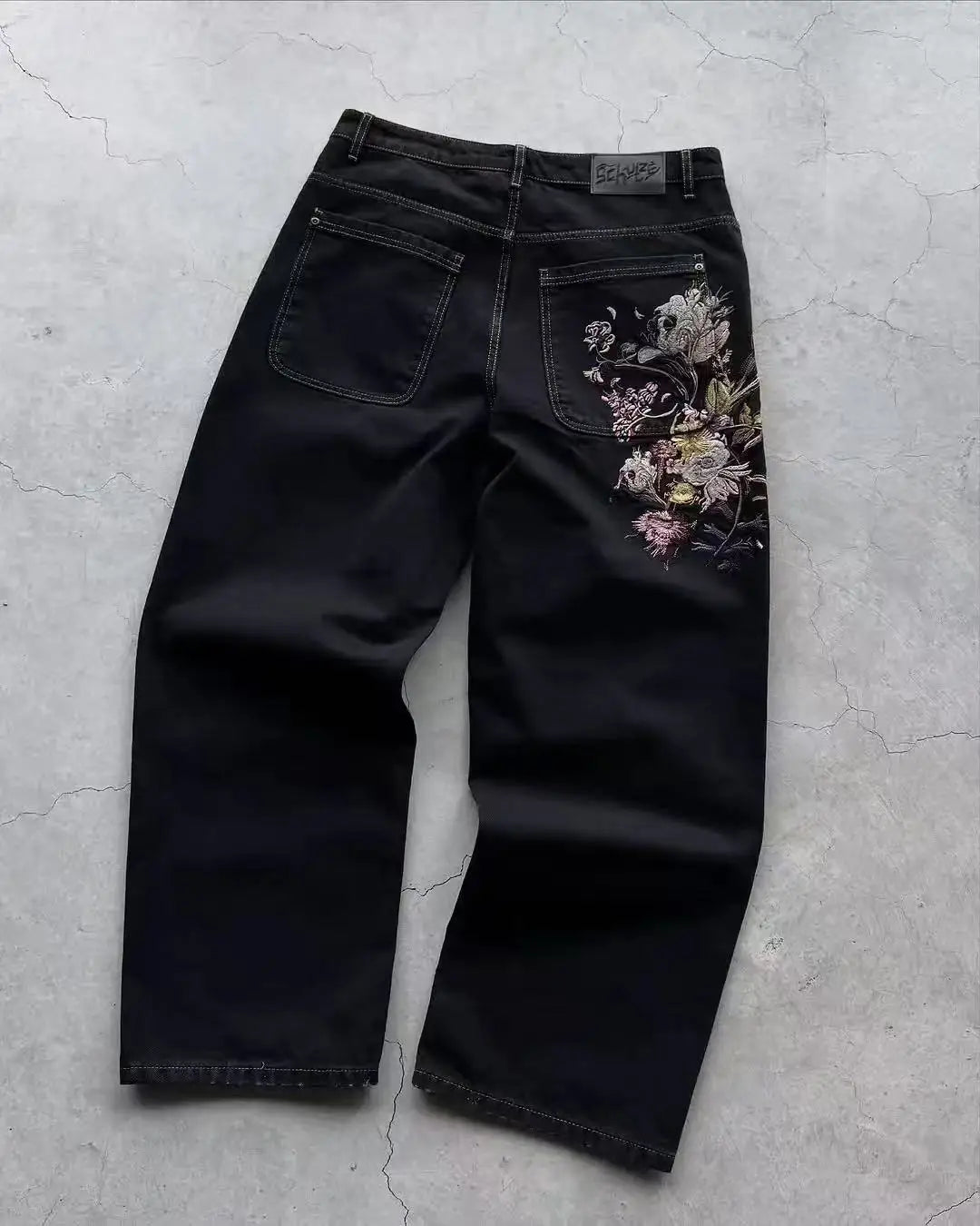 Women's Statue Graphic Straight Leg Denim Jeans For Everyday Outfits
