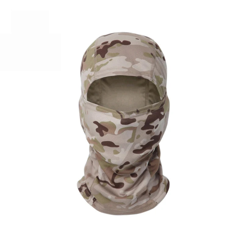Full Face Balaclava Hood with Solid and Camouflage Options