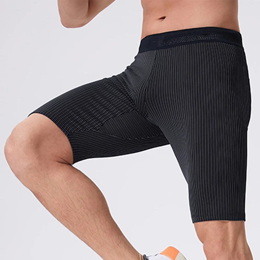 Men's Fitted Training Shorts for Gym and Running