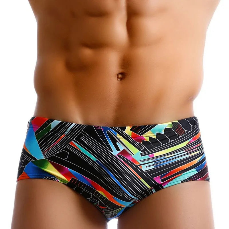Men's Swimsuit Bottoms in Brazilian-Cut Swim Brief Style for Beach and Pool Wear