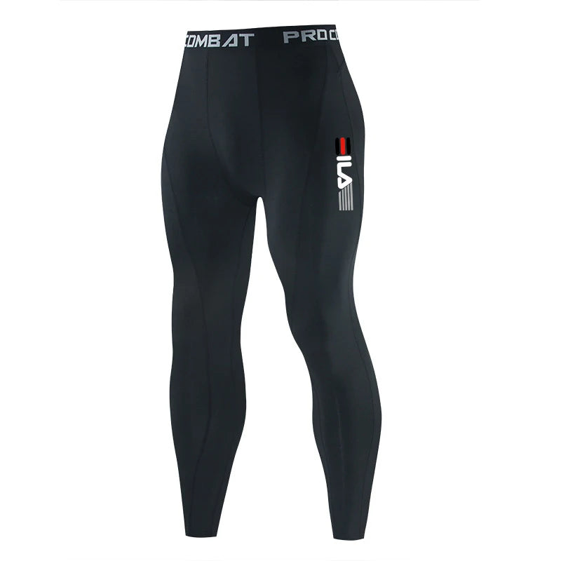 Men's Fitted Training Leggings for Gym and Running