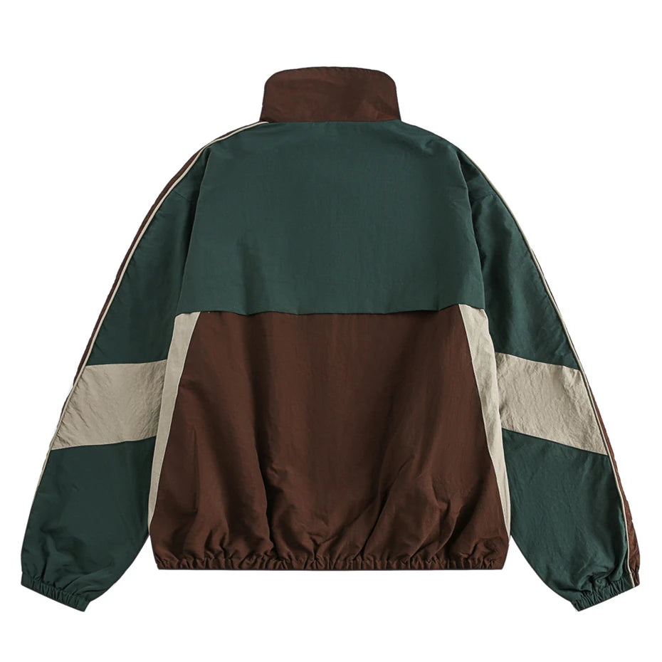 Color Block Long Sleeve Casual Streetwear Racing Style Jacket