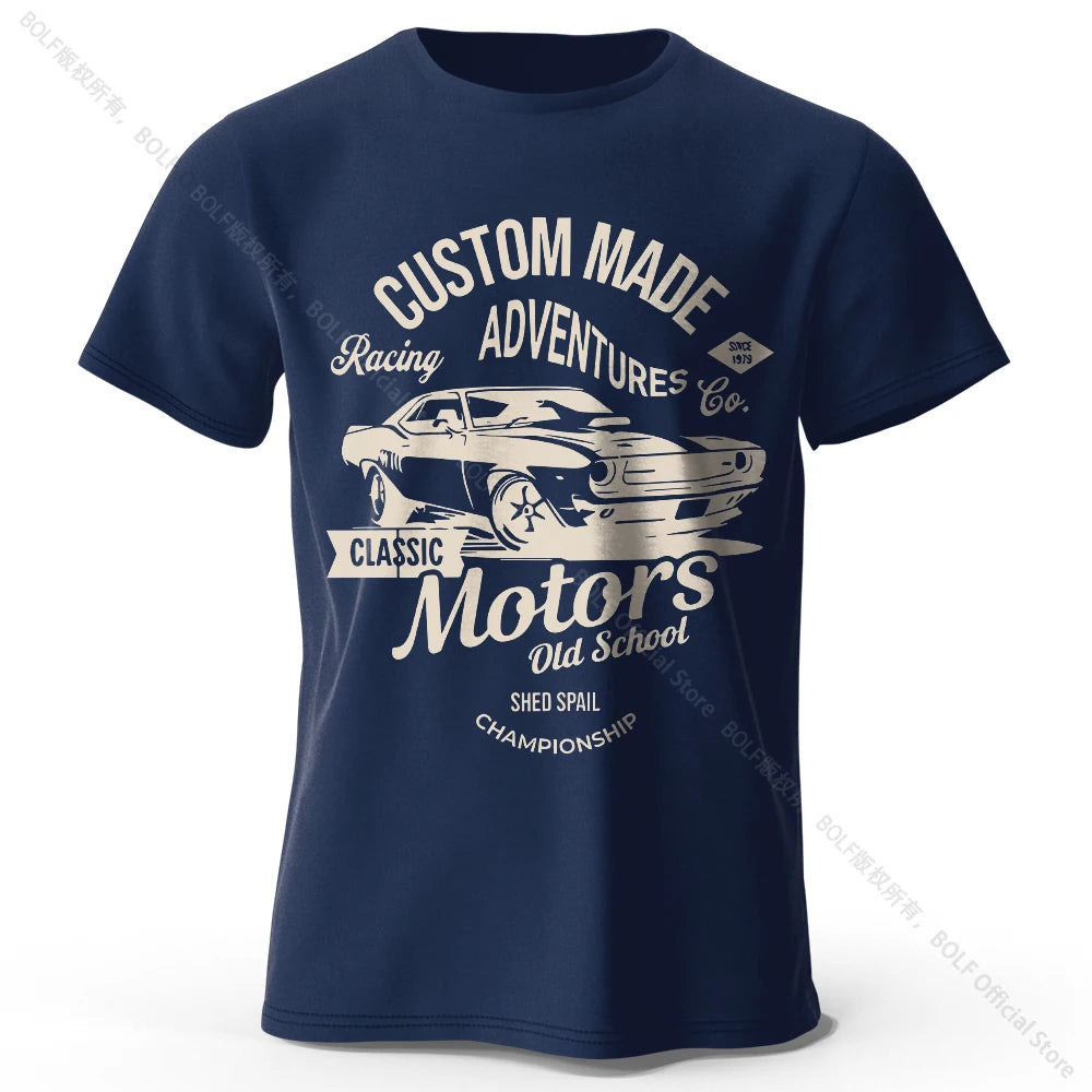 Men's Motors Graphic Cotton Short-Sleeve T-Shirt