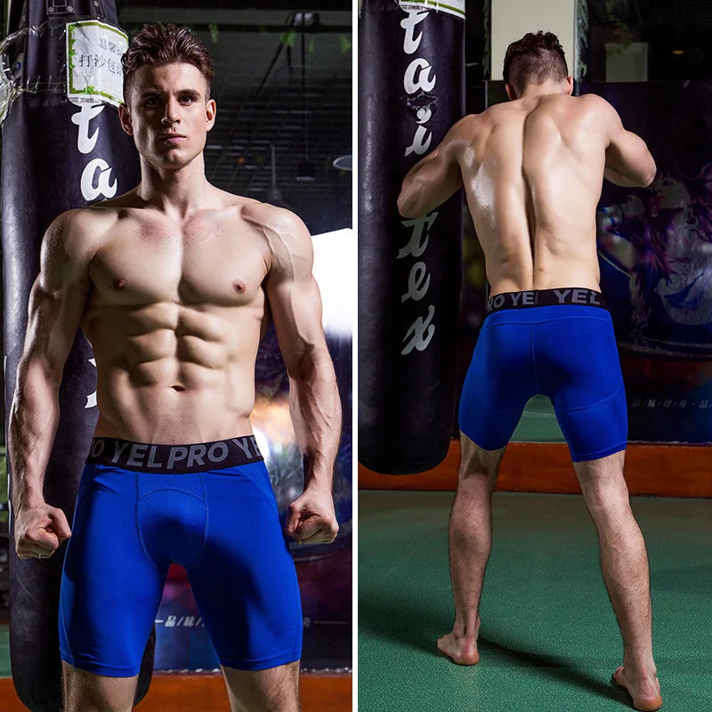 Men's Fitted Training Shorts for Gym and Running