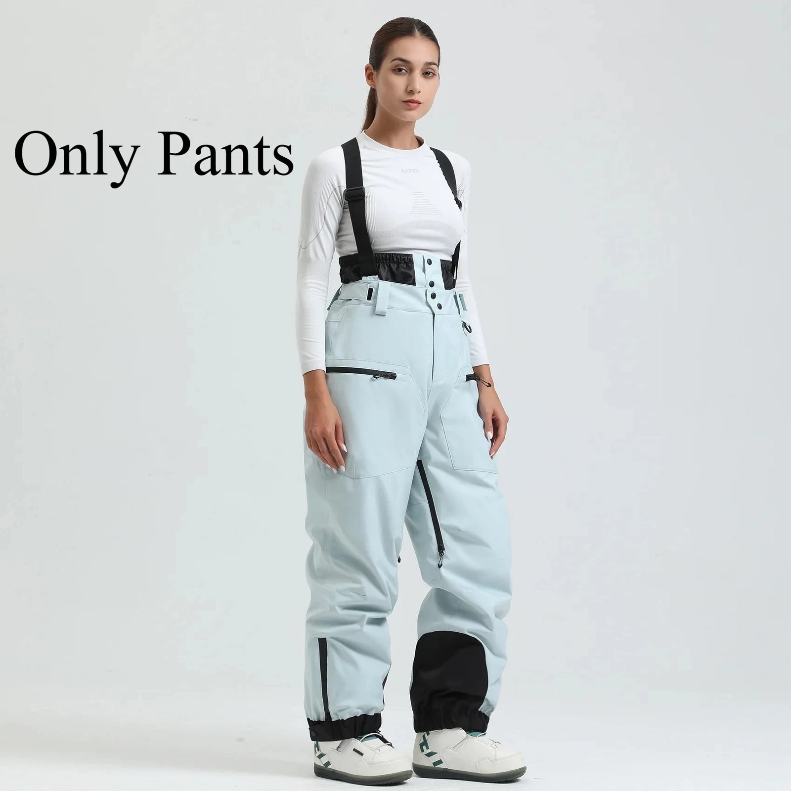 Full Length Suspender Ski and Snowboard Winter Bib Pants