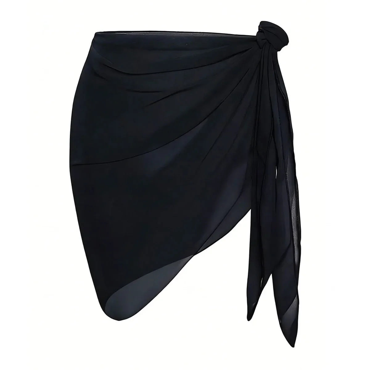 Women's Side Tie Short Wrap Skirt for Beach Swimwear