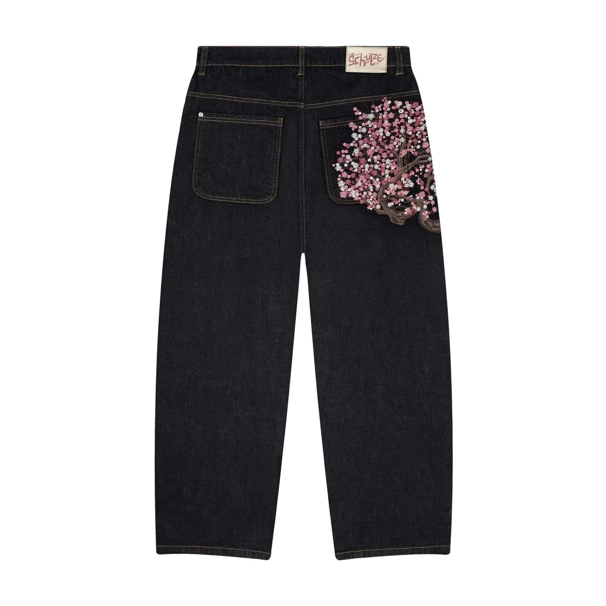Women's Statue Graphic Straight Leg Denim Jeans For Everyday Outfits