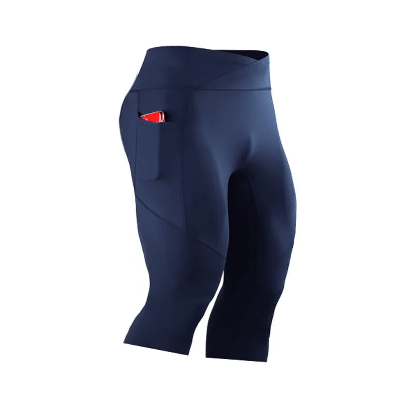 Panelled Cropped Training Leggings with Original Size and Style Options