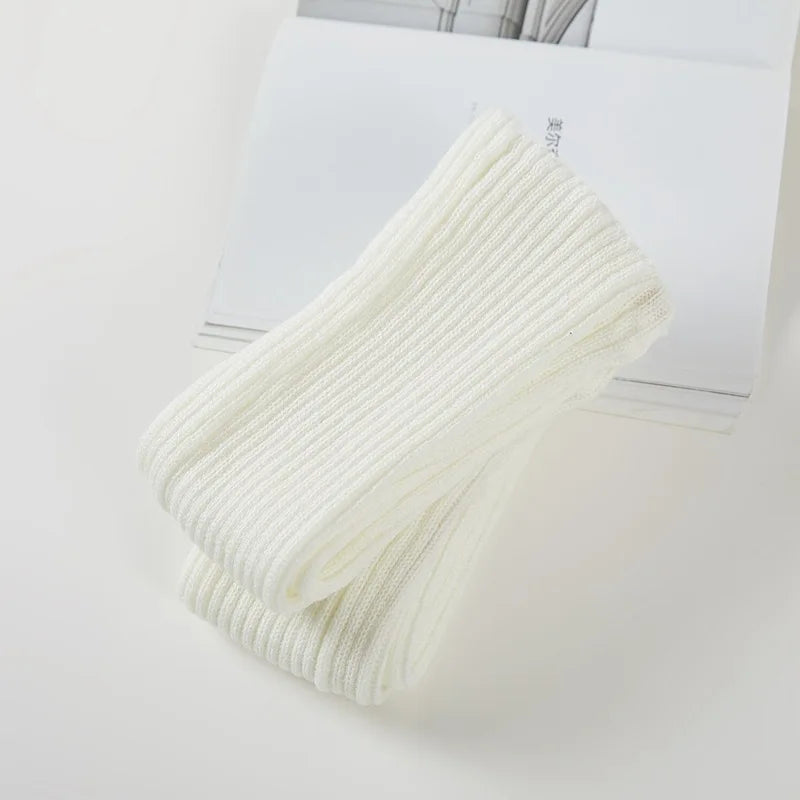 Long Ribbed Dance Leg Warmers with Stirrup Foot Shape
