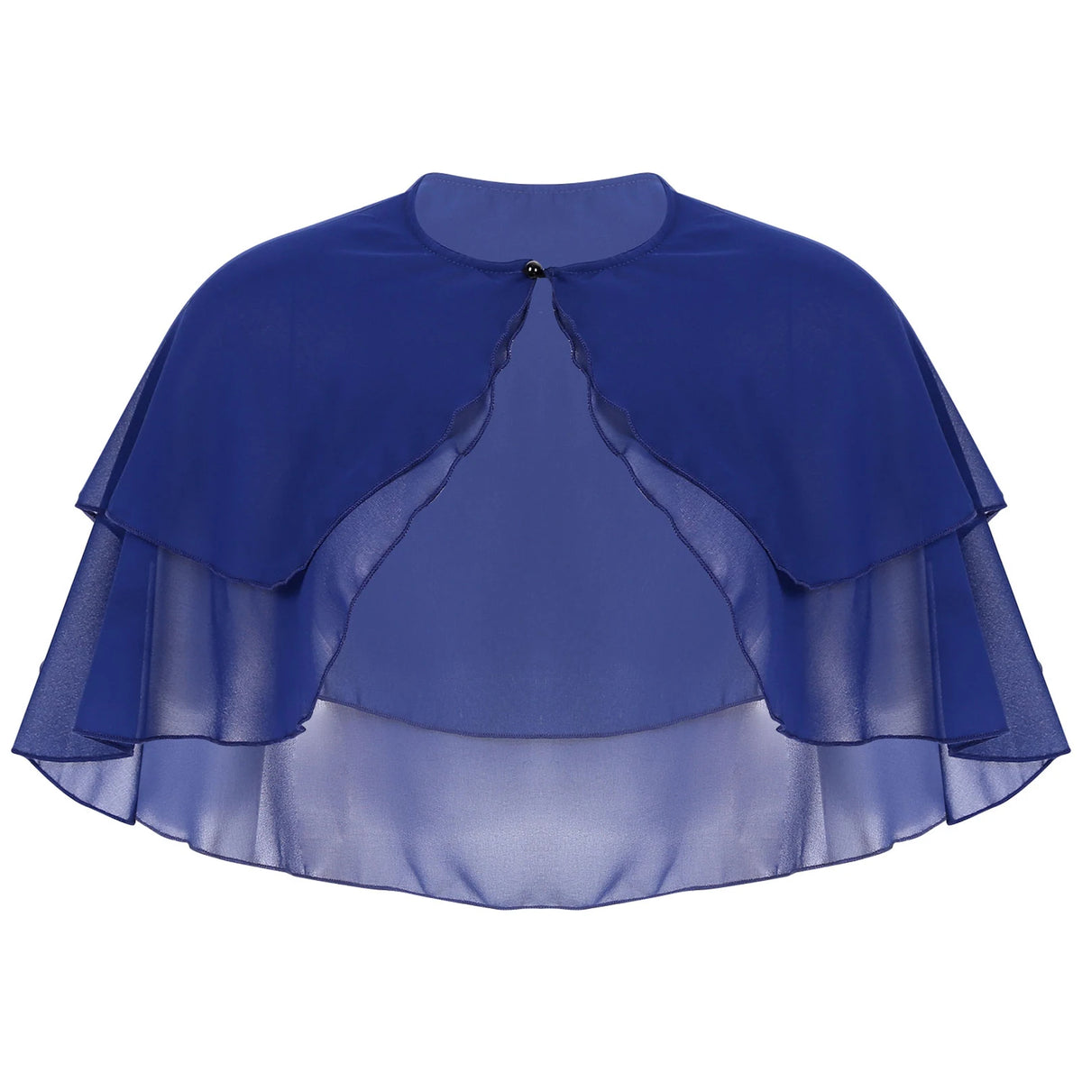 Layered Chiffon Capelet for Layering over Dresses and Tops