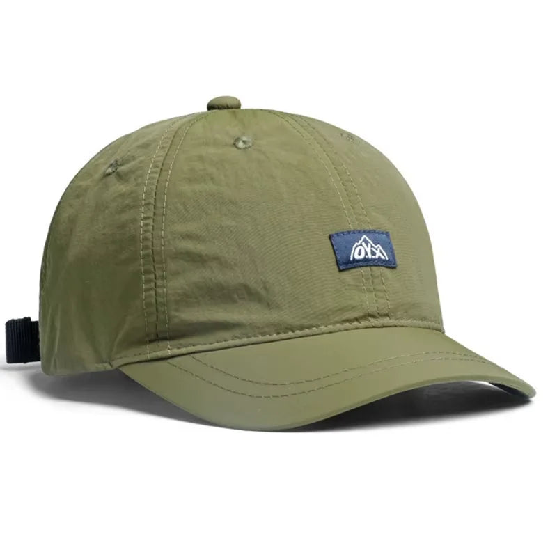 Unisex Adjustable Baseball Cap with Curved Brim and Front Patch
