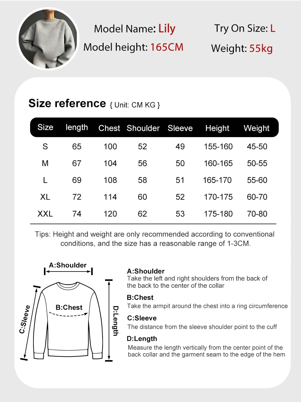 Long Sleeve Casual Pullover Sweatshirt with Original Style Options