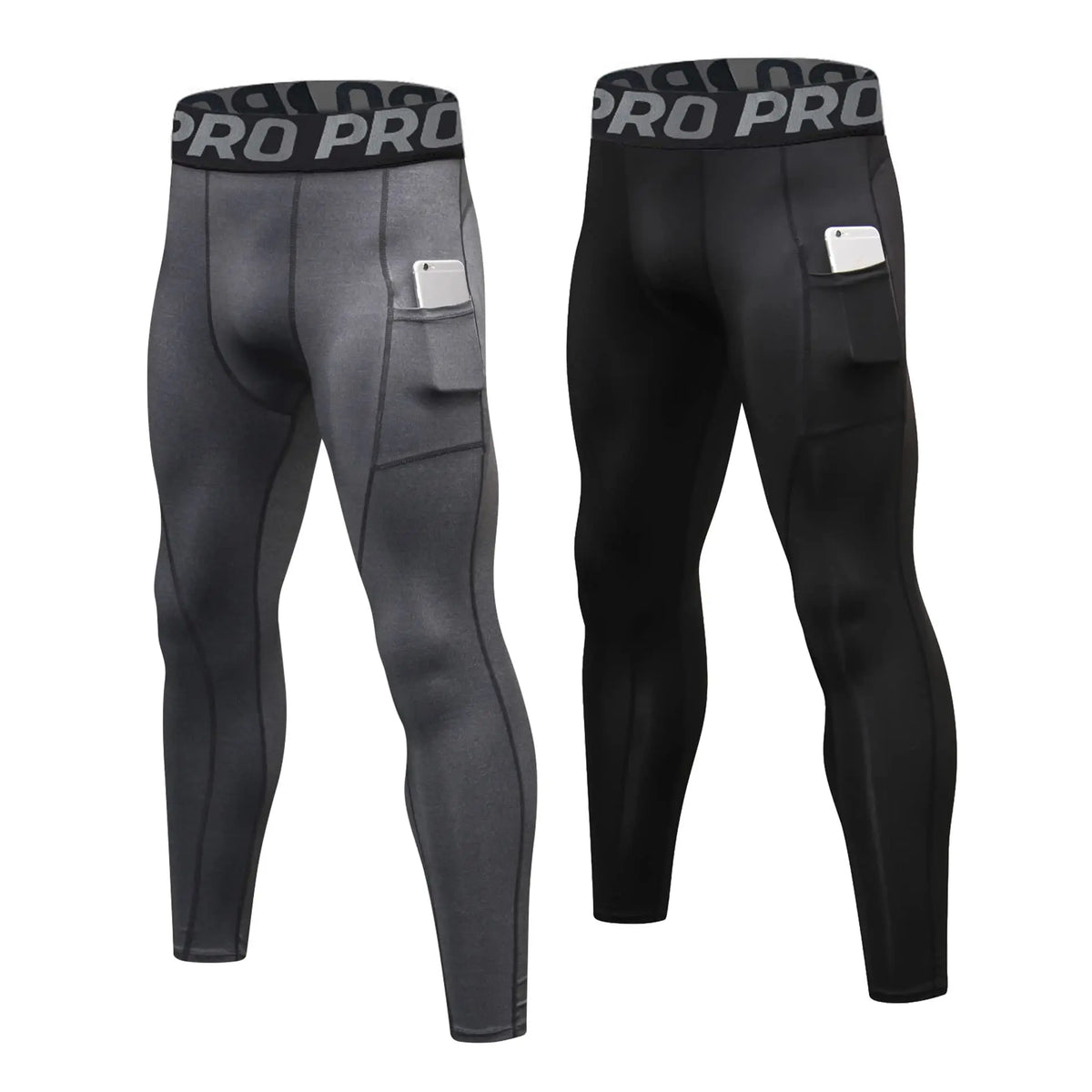 Men's Pocket Training Leggings for Gym and Running