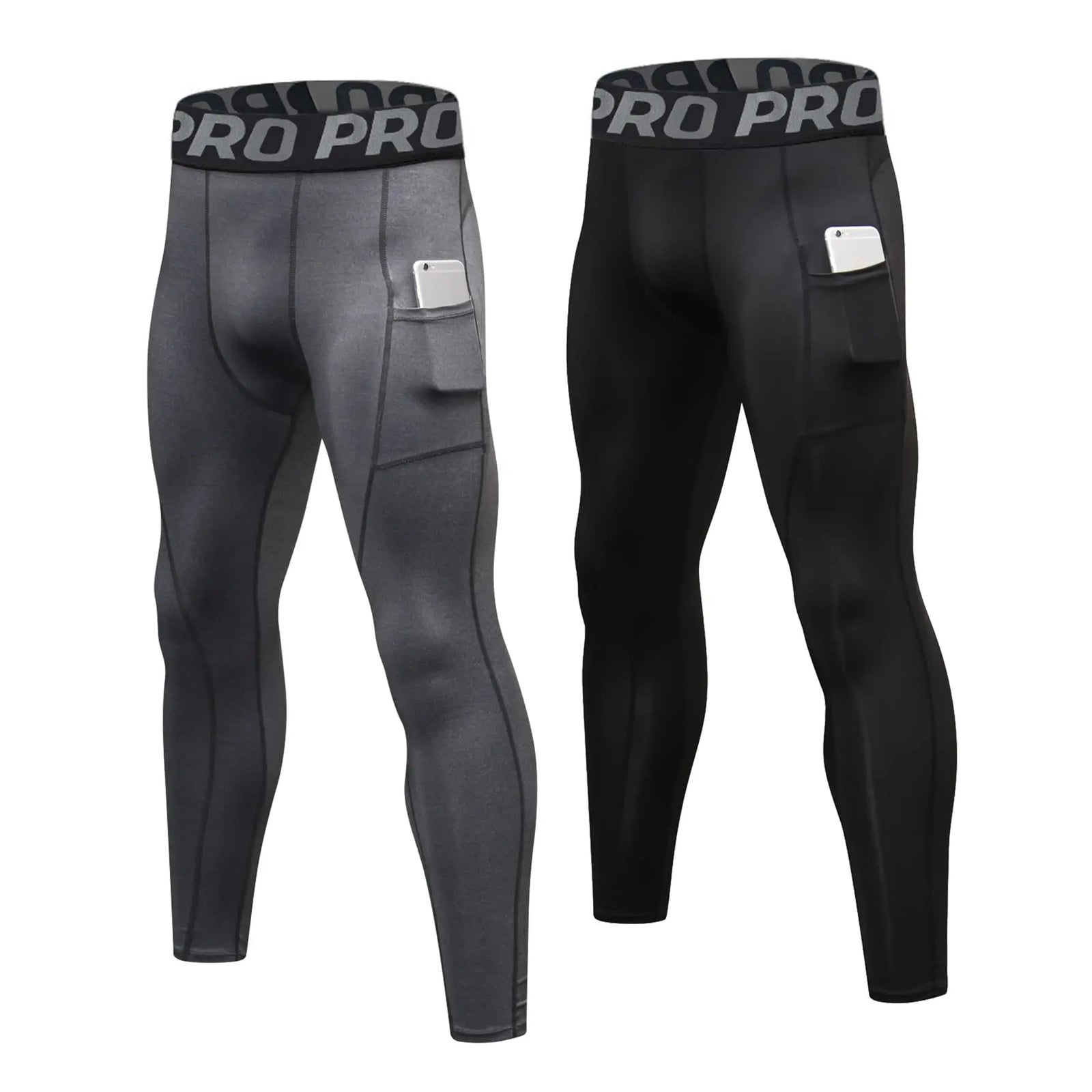 Men's Pocket Training Leggings for Gym and Running