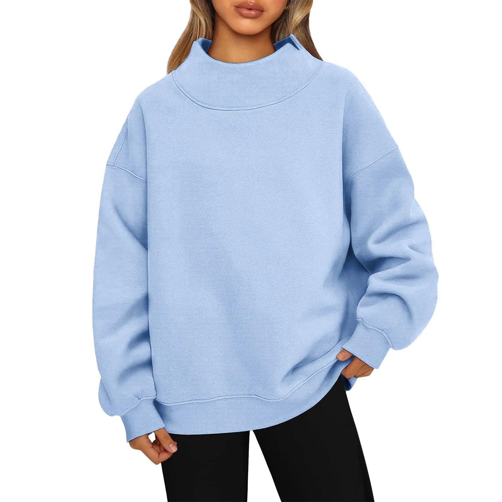 Long Sleeve Casual Pullover Sweatshirt with Original Style Options