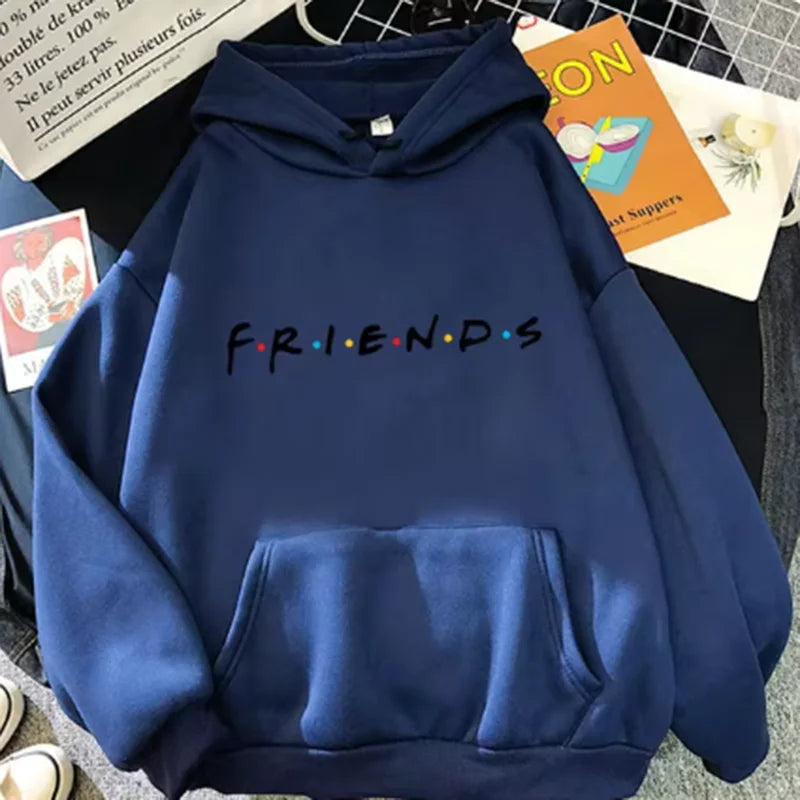 Letter Graphic Long Sleeve Pullover Casual Hoodie for Layering