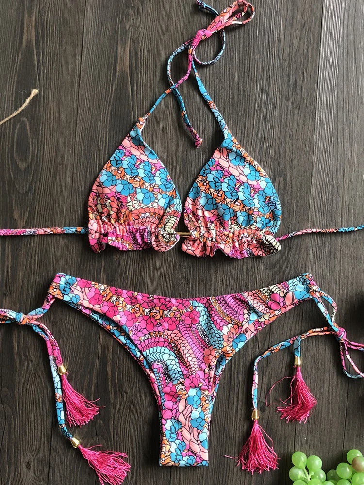 Floral String Bikini